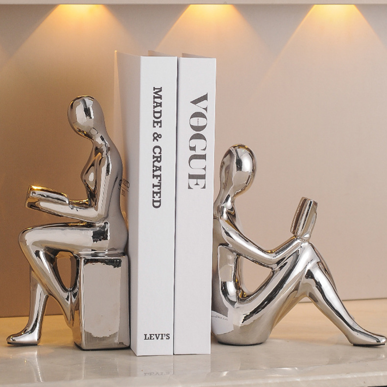 Nancy | Light Luxury Sitting Doll Figurine - Sculptures