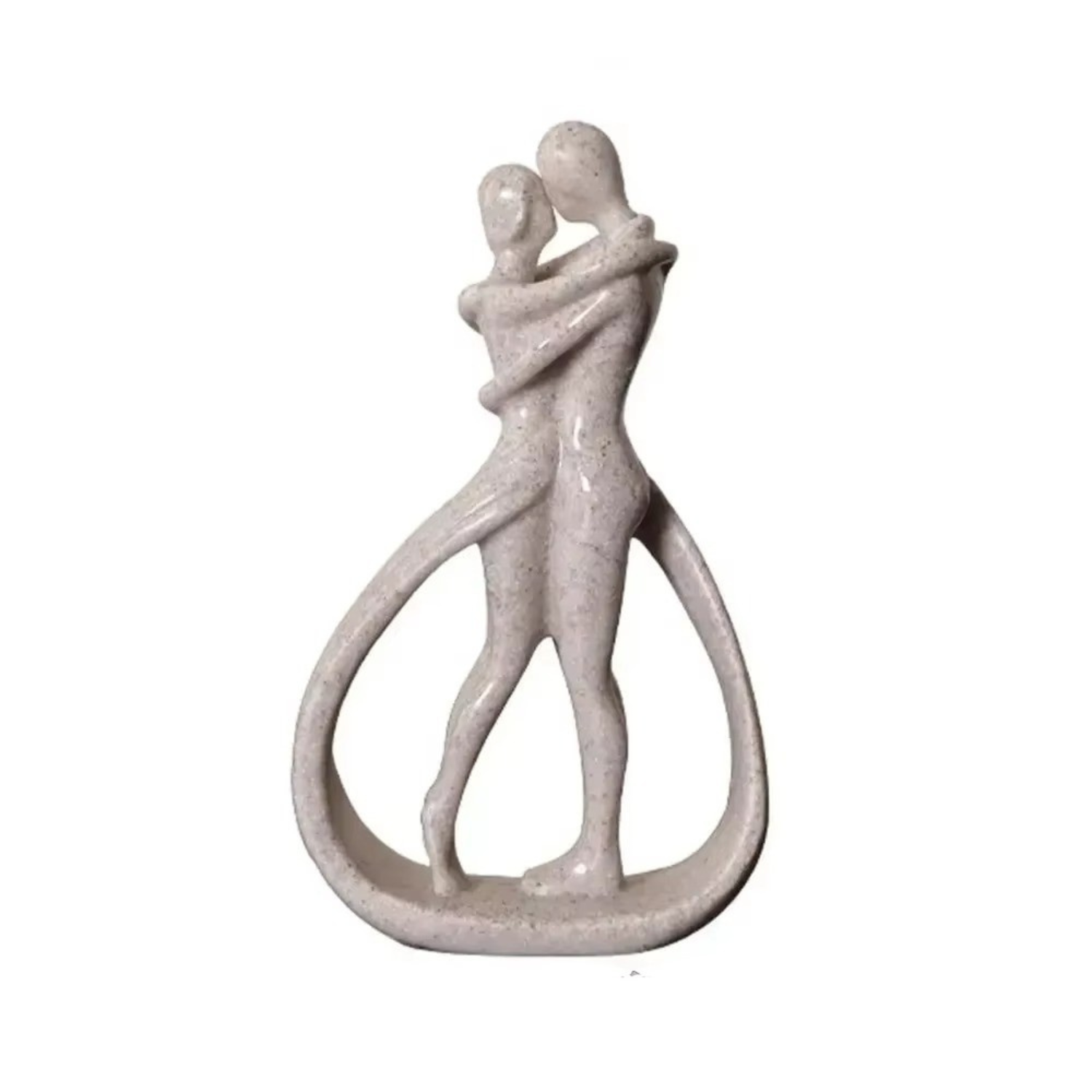 Thea | Contemporary Embrace Sculpture Stylish Abstract Art for Elegant Home Décor - Sandstone - Sculptures